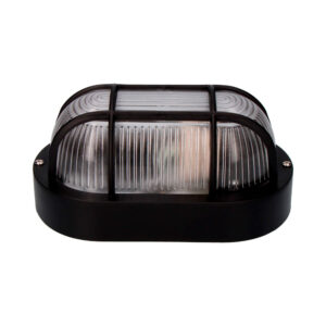 APLIQUE OVAL COLOR NEGRO 1xE27 40W 11,4x20,2x10cm MODELO TARRAGONA.