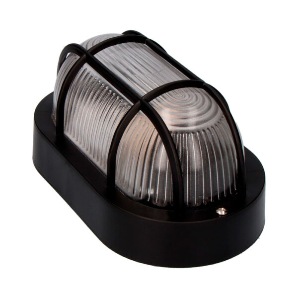 APLIQUE OVAL COLOR NEGRO 1xE27 40W 11,4x20,2x10cm MODELO TARRAGONA. - Imagen 2