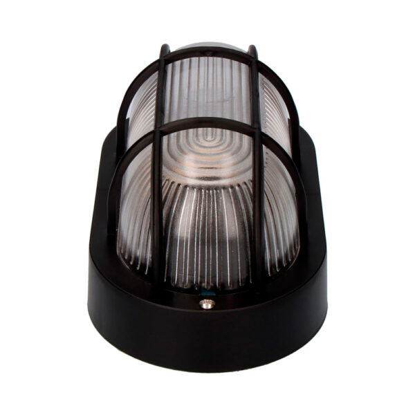 APLIQUE OVAL COLOR NEGRO 1xE27 40W 11,4x20,2x10cm MODELO TARRAGONA. - Imagen 3