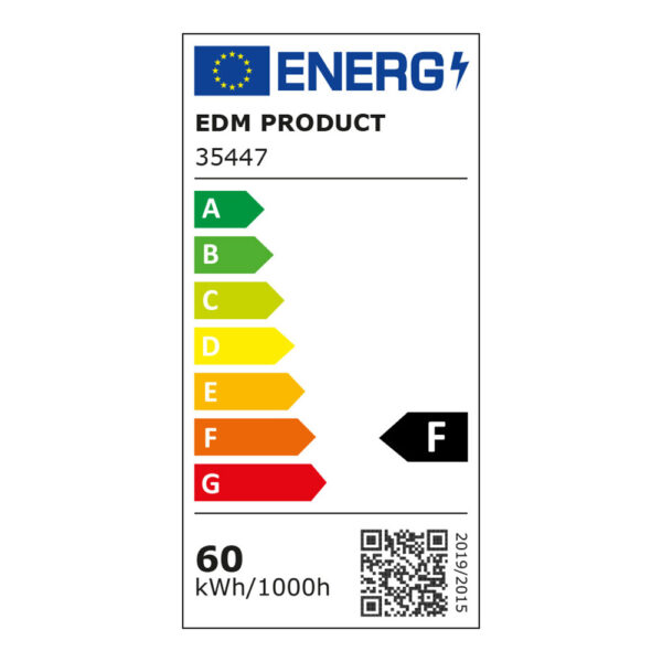 BOMBILLA "LEAF" LED E27 60W 6400lm 6500K LUZ FRIA Ø26,5x12cm EDM - Imagen 5