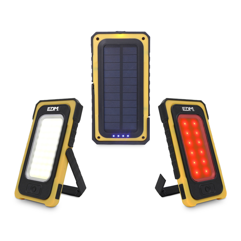 LINTERNA LED SOLAR RECARGABLE CON GANCHO E IMÁN COB 10W 750lm - Imagen 2
