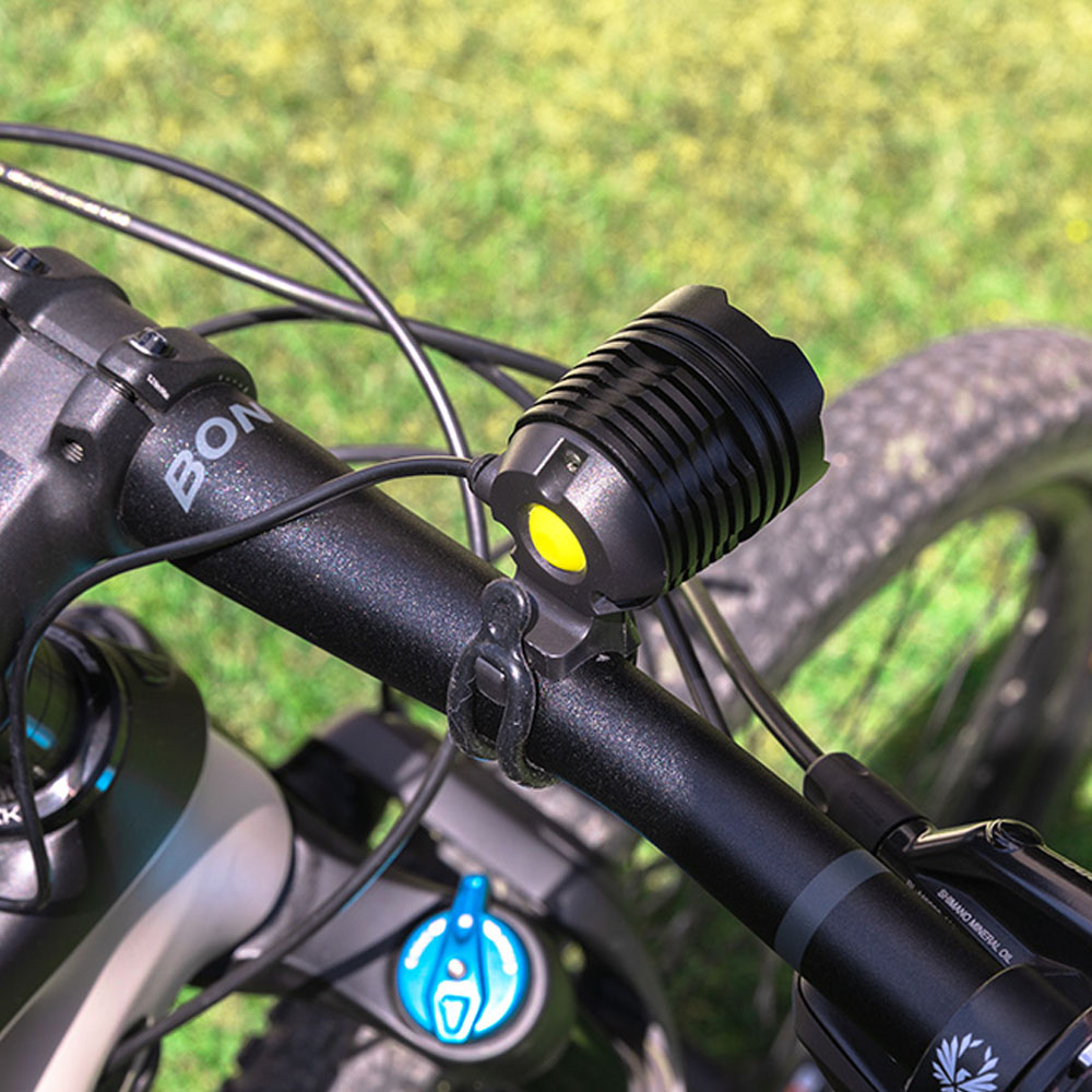 FOCO LED DE ALUMINIO RECARGABLE 180lm, 50lm, FLASH. FUNCIÓN FRONTAL / BICICLETA - Imagen 7