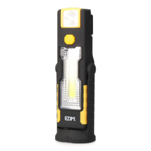 LINTERNA LED XL DOBLE FUNCION CON GANCHO + IMAN 3xAAA (PILAS INCLUIDAS)