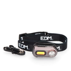 LINTERNA FRONTAL 2 LEDS 3W 100Lm, 5W 400Lm.RECARGABLE