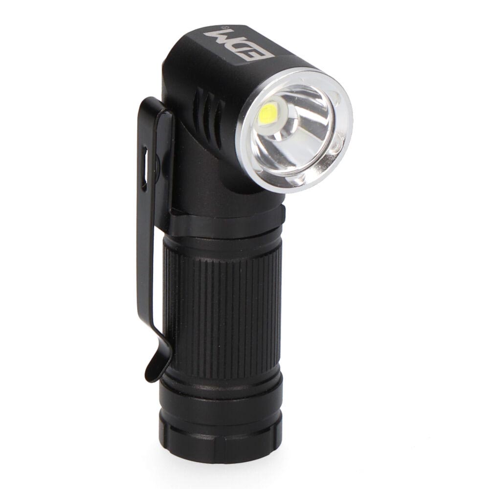 MINI LINTERNA LED 8W 450lm.CUERPO ALUMINIO, CABEZAL DIRECCIONABLE. RECARGABLE