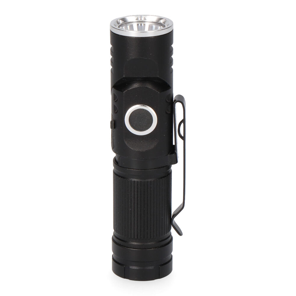 MINI LINTERNA LED 8W 450lm.CUERPO ALUMINIO, CABEZAL DIRECCIONABLE. RECARGABLE - Imagen 2