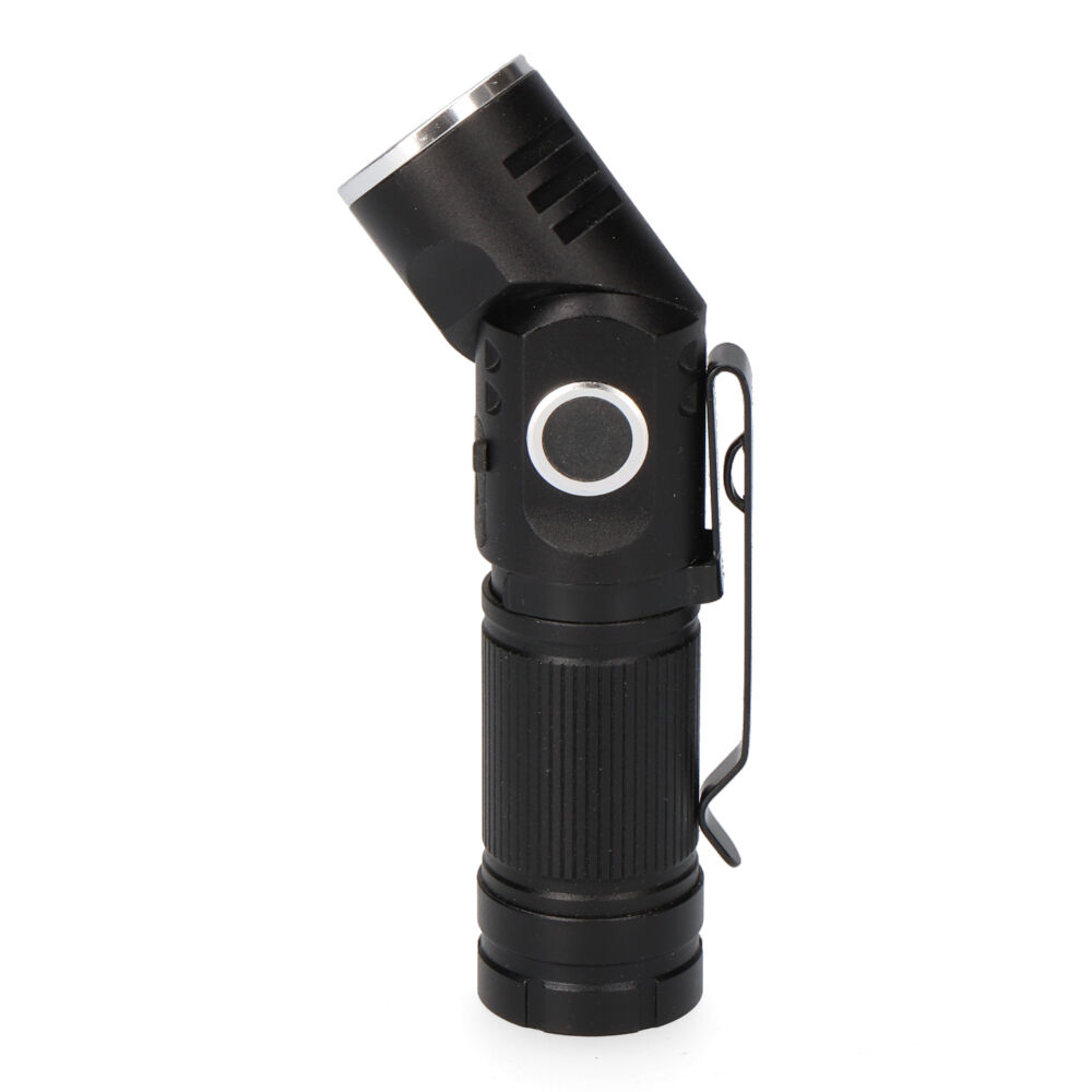 MINI LINTERNA LED 8W 450lm.CUERPO ALUMINIO, CABEZAL DIRECCIONABLE. RECARGABLE - Imagen 3