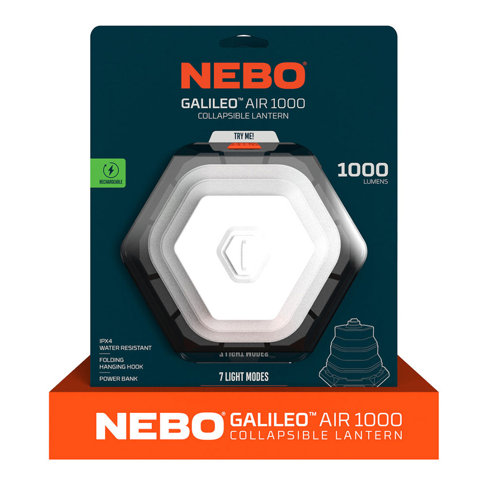 LÁMPARA GALILEO AIR 1000. PLEGABLE RECARGABLE. NEBO - Imagen 2