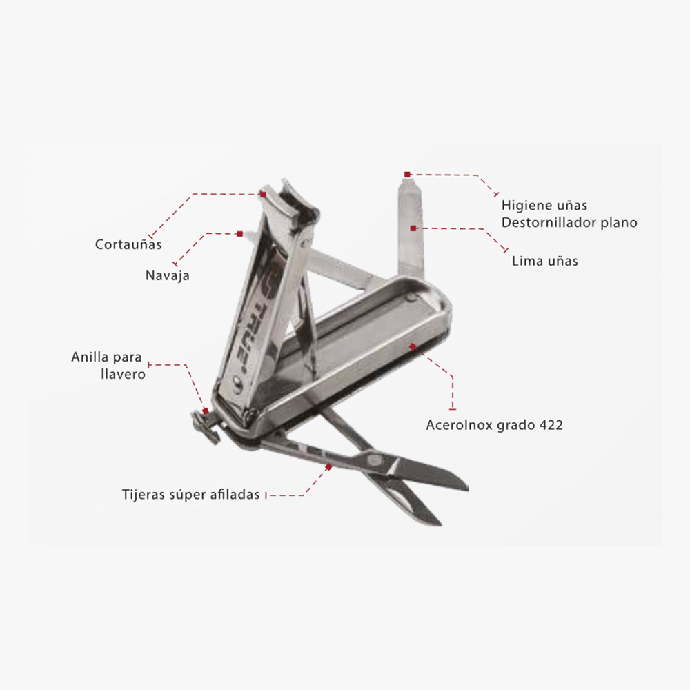 NAILCLIP KITLLAVERO KIT CORTA UÑAS TU215K TRUE - Imagen 3