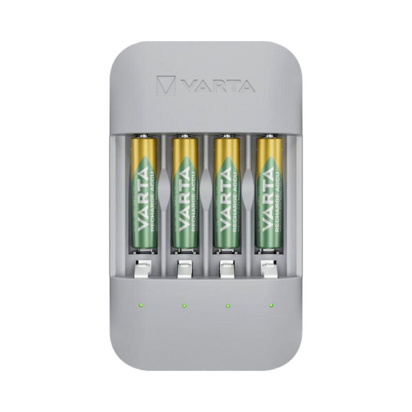 CARGADOR DE PILAS VARTA ECO CHARGER PRO + 4 PILAS 800 Mah AAA 56813