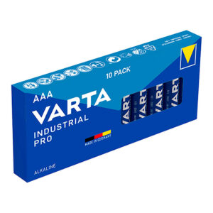 PACK DE 10 PILAS AAA LR03 VARTA INDUSTRIAL PRO Ø10,5x44,5mm