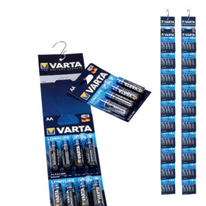 PILA VARTA ALKALINA LONGLIFE AA - LR06 2 TIRAS (10 BLISTERS 4 unid.) Ø14,5x50,5mm PRECIO POR BLISTER