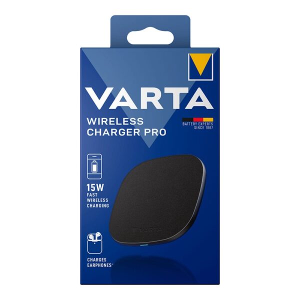 CARGADOR INALAMBRICO WIRELESS CHARGER PRO 15W VARTA - Imagen 2