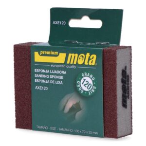 LIJA DE ESPONJA ALUMINA GRANO 120 AXE120 MOTA