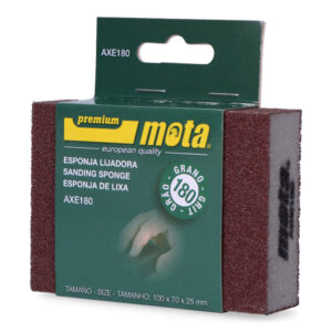 LIJA DE ESPONJA ALUMINA GRANO 180 AXE180 MOTA