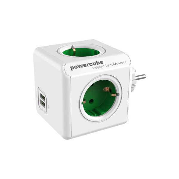 POWERCUBE ORIGINAL+USB  4 TOMAS DE CORRIENTE + 2 USB 1202 POWERCUBE