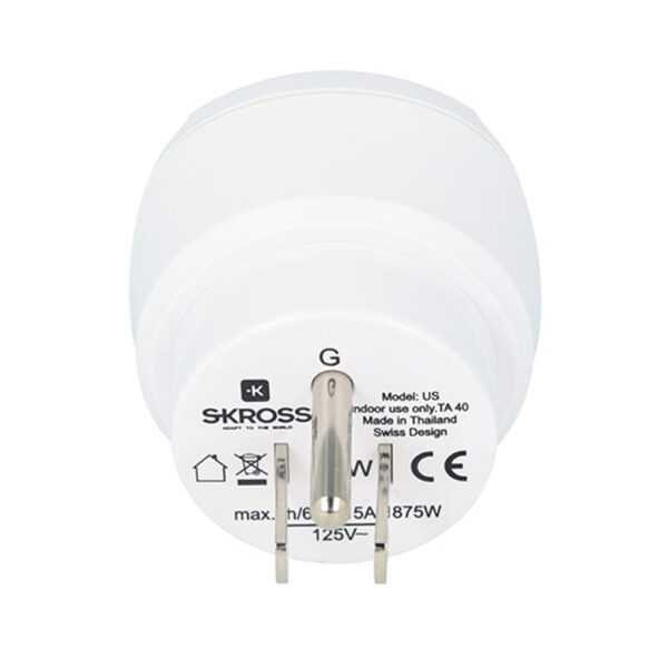 ADAPTADOR EUROPEO A ESTADOS UNIDOS SKROSS 1500203-E - Imagen 2