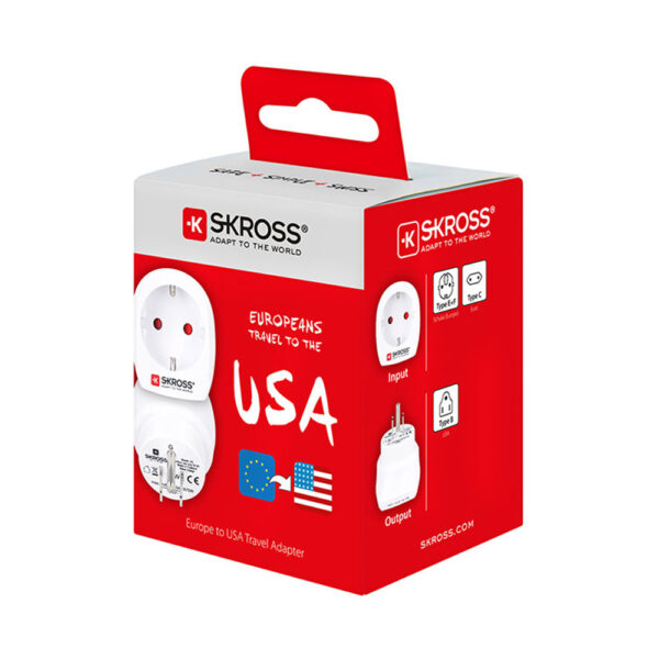 ADAPTADOR EUROPEO A ESTADOS UNIDOS SKROSS 1500203-E - Imagen 3