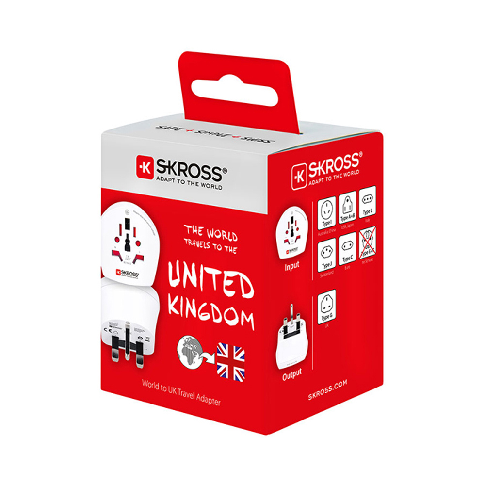 ADAPTADOR MUNDIAL A REINO UNIDO SKROSS 1500225-E - Imagen 3