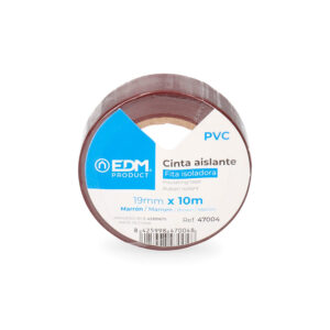 CINTA AISLANTE 10m x 19mm MARRON CALIDAD "SUPRA"