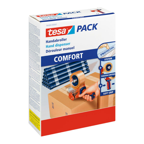DISPENSADOR CINTA EMBALAJE COMFORT ANCHO CINTA 50mm 06400 TESA