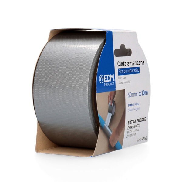 CINTA MULTIUSO AMERICANA 10m x 50mm PLATA - Imagen 4
