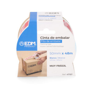 CINTA DE EMBALAR "MUY FRÁGIL" 48 MICRAS 48m x 50mm
