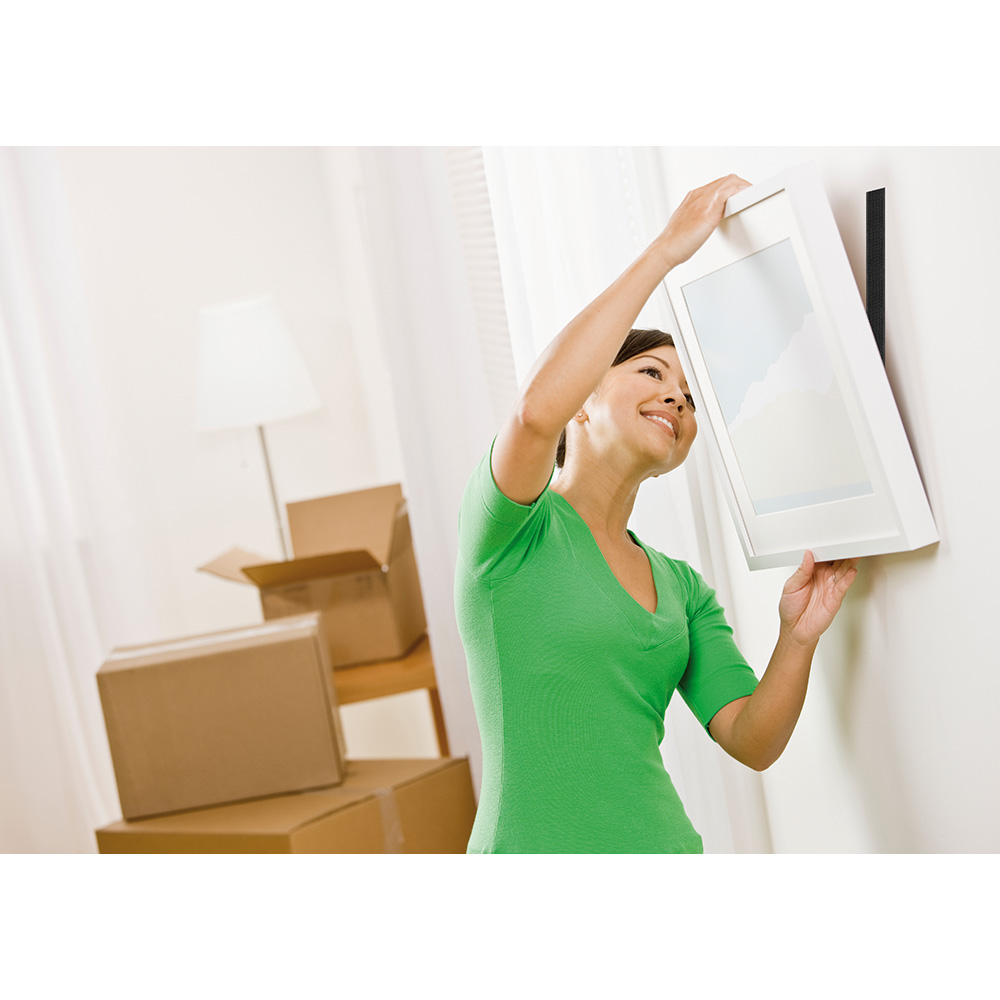 CINTA DE GANCHO Y BUCLE ADHESIVA, BLANCA, 20mm x 5m - Imagen 3