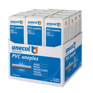 PVC UNEPLAS, TUBO ALUMINIO 125ml ESTUCHE + DISPENSADOR A2026 UNECOL
