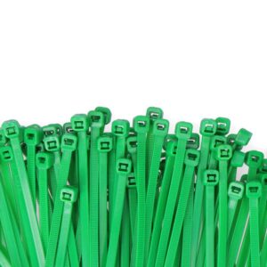 BRIDAS VERDES 150x3,5mm (BOLSA 100 unid.) NYLON ALTA CALIDAD