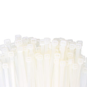 BRIDAS NATURAL 250x4,8mm (BOLSA 100 unid.) NYLON ALTA CALIDAD