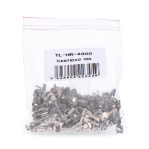 TERMINAL FASTON CON SUJECIÓN 4,8 mm HEMBRA, BOLSA 100 unid.