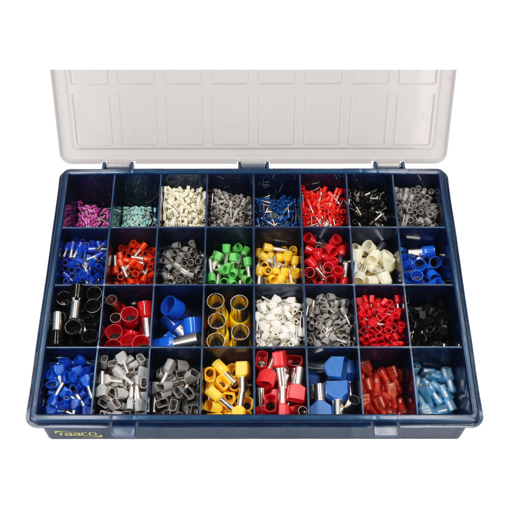 CAJA DE PLÁSTICO CON SURTIDO DE PUNTERAS AISLADAS 3.800 unid.