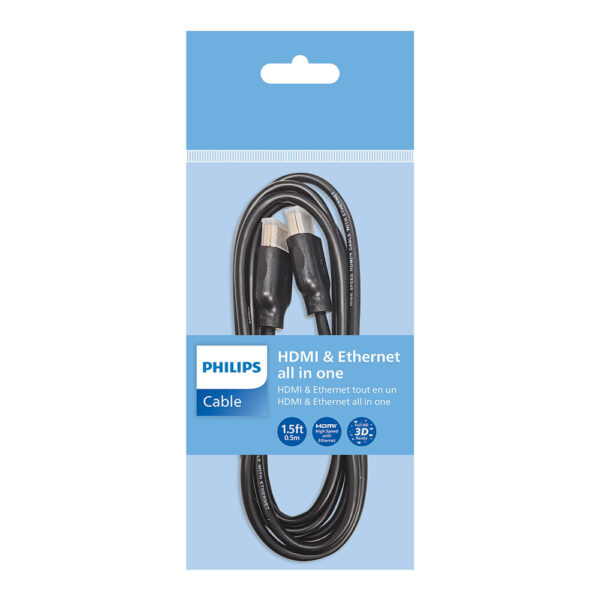 CABLE HDMI (1,5m), COLOR NEGRO SWV5401P/10 PHILIPS