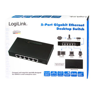 SWITCH GIGABIT ETHERNET 5 PUERTOS LOGILINK
