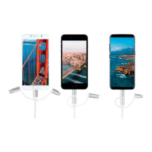 MULTI CABLE 1m USB 2.0 A A USB C + MICRO B + LIGHTNING L LOGILINK