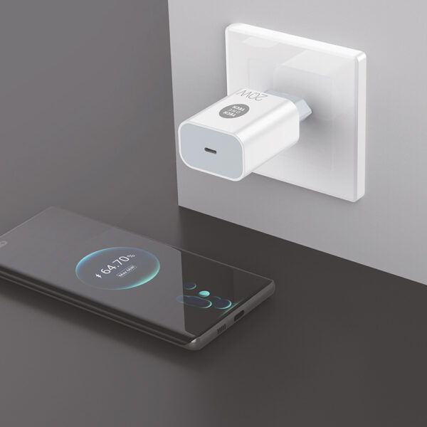 CARGADOR PD 20W RÁPIDO POWER DELIVERY. BLANCO TECH ONE TECH - Imagen 2