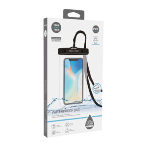 FUNDA IMPERMEABLE COLGANTE PARA AGUA PVC IPX8 NEGRA