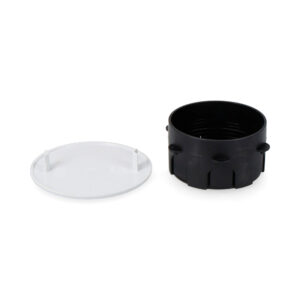 CAJA REDONDA DE EMPOTRAR Ø60x40mm CON GARRA DE PLÁSTICO