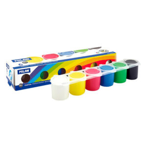 ESTUCHE TEMPERA 25ml CON 6 COLORES MILAN