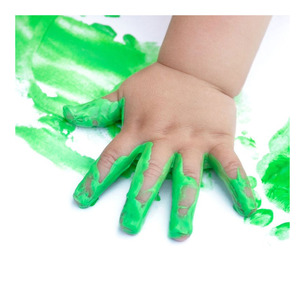 CAJA CON 6 TARROS DE PINTURA PARA DEDOS 25ml MILAN - Imagen 2