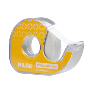 BLISTER CINTA ADHESIVA DOBLE CARA 15mm x 10m CON DISPENSADOR. MILAN