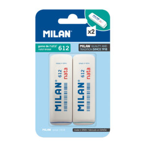 BLISTER CON 2 GOMAS DE BORRAR DE NATA 612 MILAN