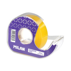 BLÍSTER CINTA ADHESIVA TRANSPARENTE 19mm x 33m CON DISPENSADOR MILAN