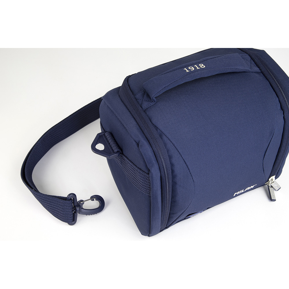 BOLSA ISOTÉRMICA PORTA ALIMENTOS GRAN CAPACIDAD (5 L) SERIE 1918, AZUL MARINO MILAN