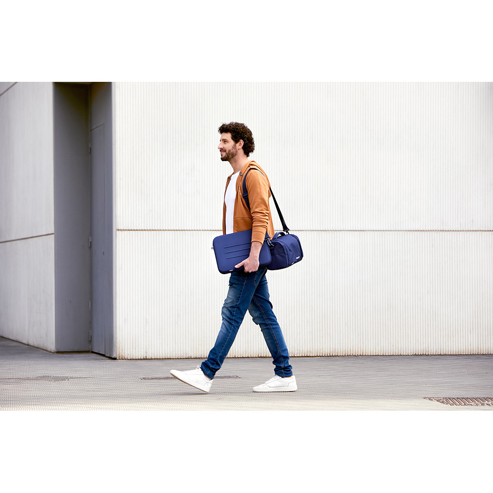 BOLSA ISOTÉRMICA PORTA ALIMENTOS GRAN CAPACIDAD (5 L) SERIE 1918, AZUL MARINO MILAN - Imagen 3