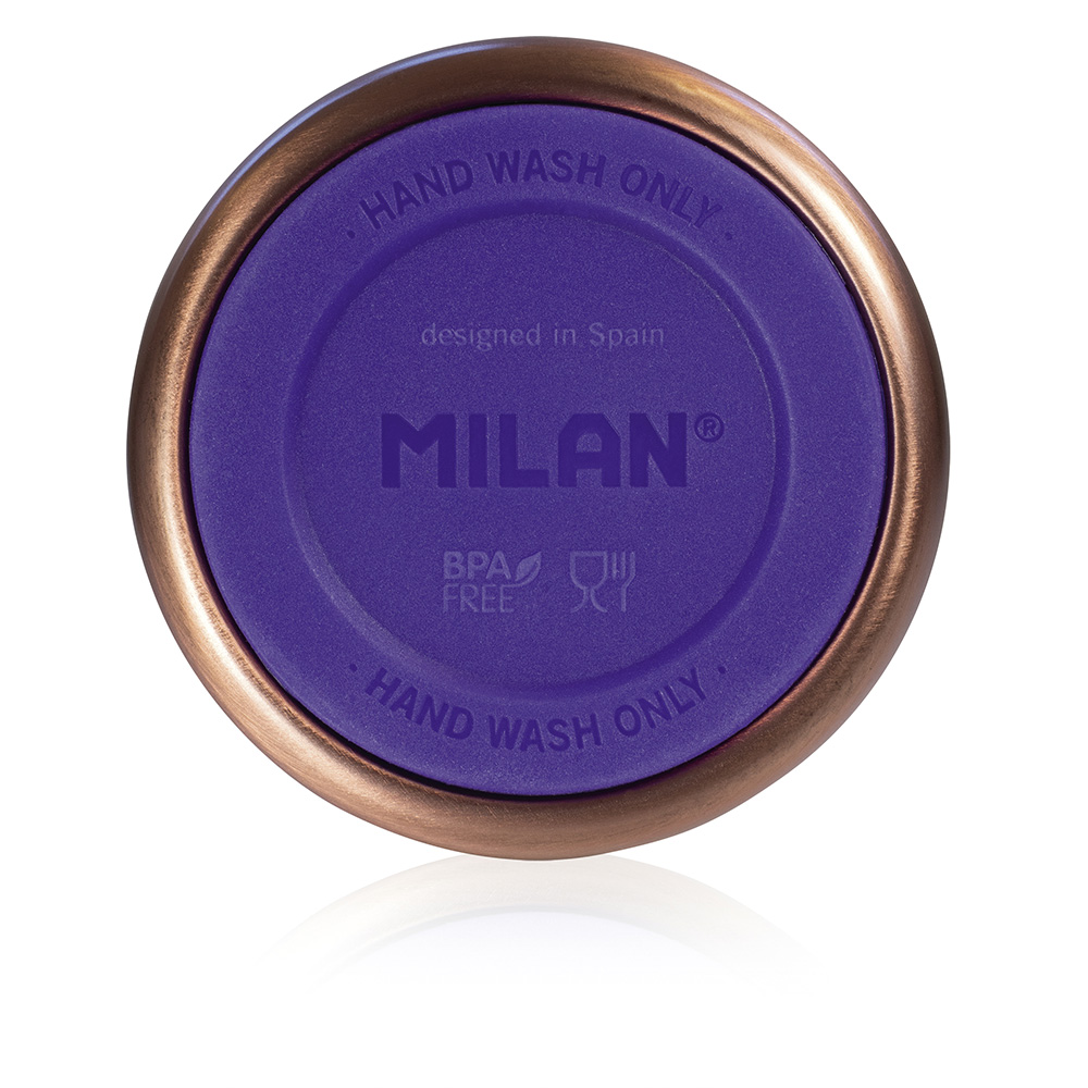 BOTELLA ISOTÉRMICA DE ACERO INOXIDABLE 354ml SERIE COPPER, LILA MILAN - Imagen 2