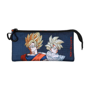 ESTUCHE TRIPLE BOLSILLOS DRAGON BALL, 1 L.