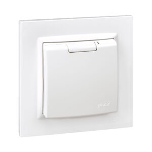 ENCHUFE 2P+T TIPO F MONOBLOC BLANCO
