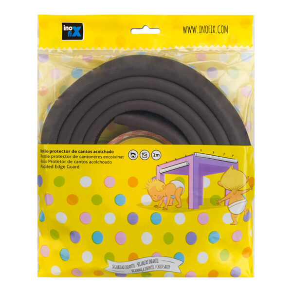 ROLLO PROTECTOR DE CANTOS ACOLCHADO 2m MARRON 5003-4-001 (BLISTER) INOFIX